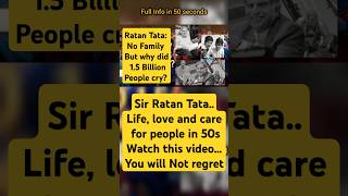 Ratan Tata No Family 15 Billion cried why  shorts ytshorts rip status facts youtubeshorts [upl. by Summers]