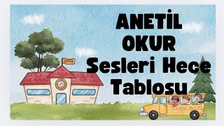 1Sınıf Hece Tablosu  Anetilokur [upl. by Asaph]