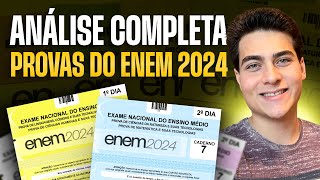 ANÁLISE COMPLETA DO ENEM 2024  1º E 2º DIAS DE PROVA TRI Dificuldade e Nota de corte [upl. by Aiki]