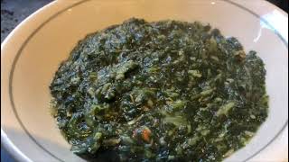 molokhia recipe jute mallow green veg side dish [upl. by Toland]