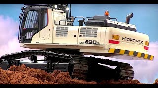 RC EXCAVATOR HIDROMEK 490 LC HD TELESCOPEARM  INCREDIBLE [upl. by Maryann]