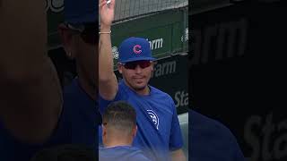 Dansby Swanson gets the Cubs on the board with a solo home run [upl. by Aekim]