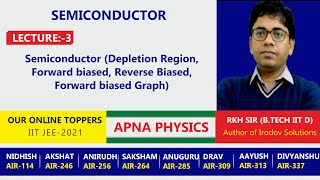 Lecture3 Semiconductor Depletion Region Forward biased Reverse Biased Forward biased Graph [upl. by Cissiee873]