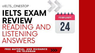 24 February ielts reading answers 2024 24 February ielts listening answers 2024 ielts exam review [upl. by Roos]