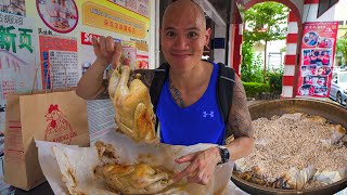 Malaysia Street Food Tour in Ipoh  EATING WHOLE CHINESE BAKED SALTED CHICKEN  TRYING WHITE COFFEE [upl. by Assilym]