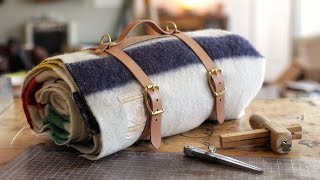 How To Make A Leather Blanket Roll Super Easy [upl. by Skippy137]