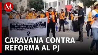 Trabajadores del PJF de Zacatecas inician caravana hacia CdMx [upl. by Seline600]