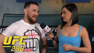 Merab Dvalishvili recaps UFC 298 win plans to be in Miami for O’Malley vs Vera  ESPN MMA [upl. by Berkshire]