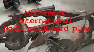 IH McCormick No 215 Moldboard Plow Part 1 [upl. by Garrot]