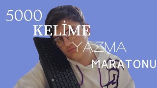 5000 KELİME YAZMA MARATONU CRadorayagmur [upl. by Perlie]