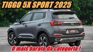 TIGGO 5X SPORT 2025 MELHOR SUV POPULAR COM ITENS EXCLUSIVOS [upl. by Ingaberg]