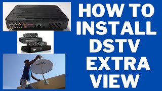 How to install dstv extra view with 2 hd decoders twin lnb diplexer smart lnb Jhb [upl. by Tevlev]