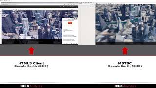 RD Web CLient HTML5 vs MSTSC  Part 1  Google Earth DX9  Defaults [upl. by Ailesor]