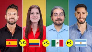 Spain vs Colombia vs Mexico vs Argentina  Spanish Word Differences [upl. by Kroll]