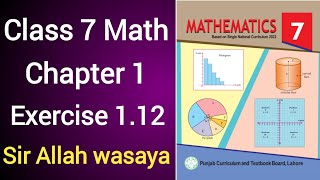 Class 7 Math New Book Chapter 1 Exercise 112  Class 7 Math New Book Unit 1 Exercise 112 [upl. by Ttezil]