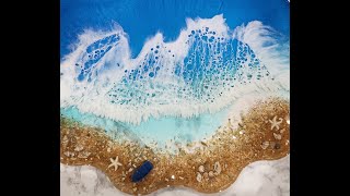 😍My best ocean scene  Ms Julies geode tray mold is perfect💖 [upl. by Dahlstrom254]