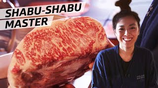 Chef Mako Okano Serves the Worlds Only ShabuShabu Omakase — Omakase [upl. by Ydnac]