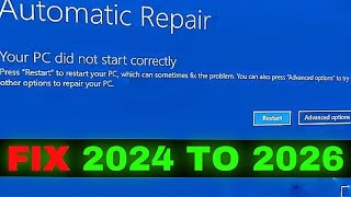 What to do when Automatic Repair Showing on Windows 1011 FIX 2025 [upl. by Baron]