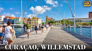 Willemstad Curaçaos Charming Capital  A Vibrant 4K Walking Tour [upl. by Liba]