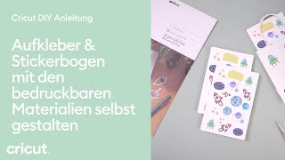 Aufkleber amp Stickerbogen mit den bedruckbaren Materialien selbst gestalten [upl. by Lauri]