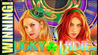 LUCKY LADIES ☘️ I GOT THE 10X MULTIPLIER BUT HOW LUCKY ARE THESE LADIES 😅 Slot Machine WMS [upl. by Tews]