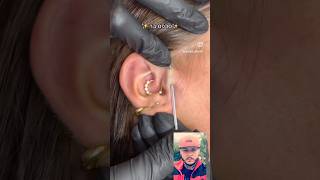 PIERCING SUBDERMAL piercing viralshort viralvideos youtubeshorts [upl. by Bullock]