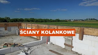 Ściany kolankowe i szczytowe wieniec ściany kolankowej murłata żelbetowa Budowa domu Ewa Lux 1a [upl. by Beitz395]