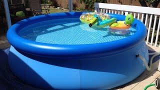 Intex Easy Set Pool Review  Inflatable Pool [upl. by Annah]