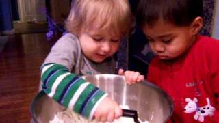 Kids cooking cookies Funny [upl. by Ragland]