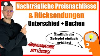 Rücksendungen und Preisnachlässe buchen  Unterschied erklärt [upl. by Kate]