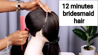 How to style easy bridesmaids hair for weddings [upl. by Misak]