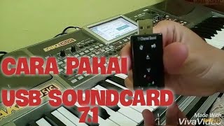 Cara Menggunakan USB Sound Card 71 [upl. by Halludba547]