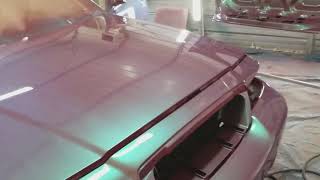 True Gritt Customs grand marquis pearl paint job quotALLKANDY WET WET CLEARCOAT quot [upl. by Allwein]