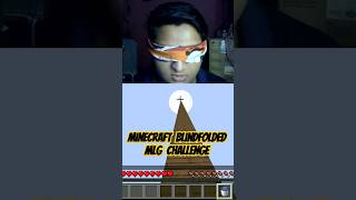 Minecraft Blindfold Challenge Can You Beat Itmeme virel shorts mlg [upl. by Ardy]