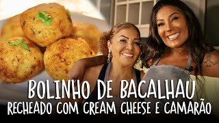 BOLINHO DE BACALHAU RECHEADO  Silvana Oliveira [upl. by Ayotan]