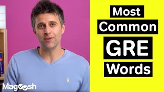 Most Common GRE Words  GRE Vocabulary Wednesday [upl. by Thorn]