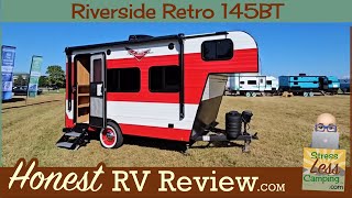 Riverside Retro 145BT travel trailer review [upl. by Garceau]