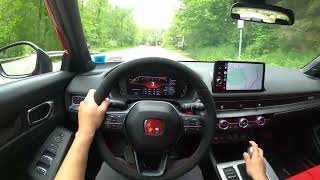 FL5 Civic Type R POV Drive with Integra Type S Pops and Bangs [upl. by Anairt]