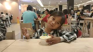 Shanum makan ice cream di IKEA Sentul city [upl. by Ainud]