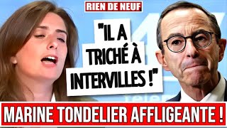 MARINE TONDELIER tacle BRUNO RETAILLEAU et cest AFFLIGEANT [upl. by Aicilat]