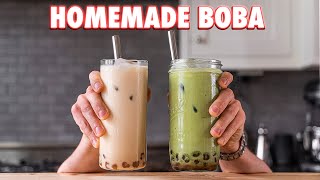 Perfect Boba Tea Completely from Scratch 2 Ways [upl. by Richma]