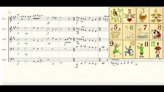 12 Days of Christmas for Brass Quintet Sheet Music [upl. by Euqnimod17]