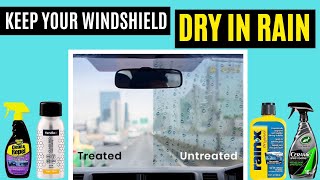 Best Windshield Rain Repellent Keep Your Windshield Clear in the Rain [upl. by Eciral]