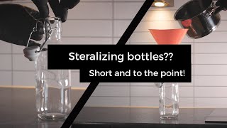 How to sterilize glass bottlesIn 1 minute [upl. by Nayek]