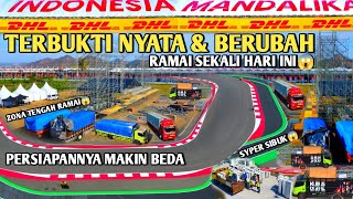 Terbaru😱 Sirkuit mandalika hari ini nyata berubah tampilan memukau sibuk jelang motogp😱🇲🇨 [upl. by Aillimat]