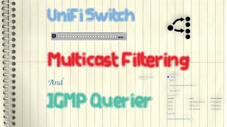 Ubiquiti UniFi Switch  Multicast Filtering and IGMP Querier IGMP Snooping [upl. by Yrkcaz]