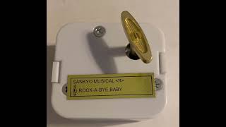 Sankyo musical movements music box for crafts tune Rockabye Baby [upl. by Kcinemod]