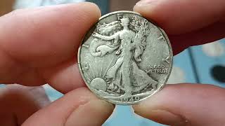 Walking liberty Half Dollar album fill coin silverprice gold collection viralreels popular [upl. by Yelac]