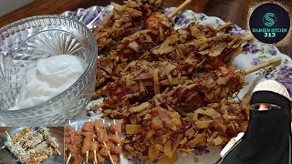 क्रिस्पी चिकन कबाब मजेदार से कबाब रमजान स्पेशल  crispy chicken stick Make N Freeze [upl. by Elyrehc]