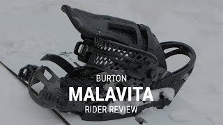 Burton Malavita 2019 Snowboard Binding Rider Review  Tacticscom [upl. by Guendolen]